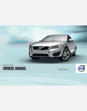 volvo c30 2012 owners manual lhd & rhd